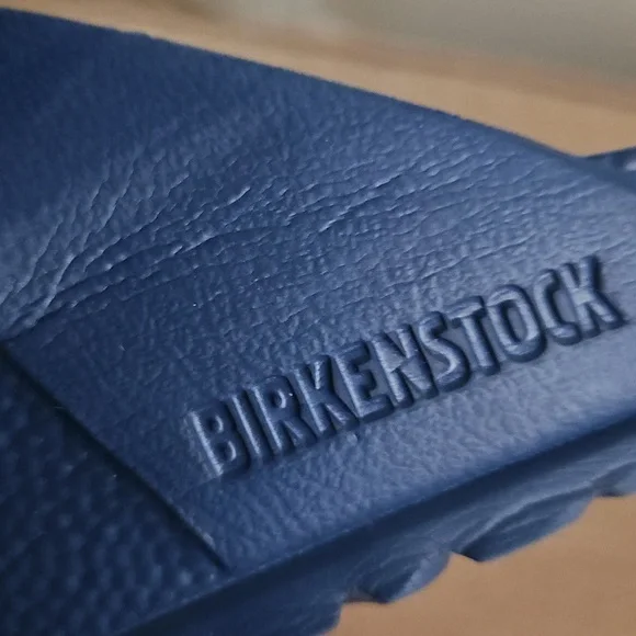 Birkenstock Navy Slide Sandals - Picture 2 of 5